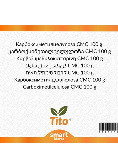 Karboksimetil Selüloz Cmc E466 100 G