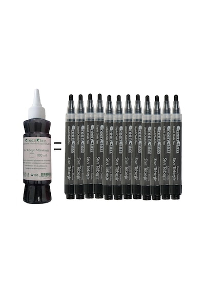 Green Class Mürekkep Seti-Siyah 6X100 600 Ml