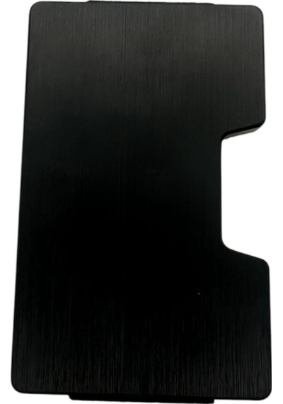 Valkyrie Akıllı Mekanizmalı Minimalist Metal Kartlık Rfıd Korumalı Şık Dayanıklı 15-25 Kart Kapasiteli Cüzdan Kartlık Siyah Siyah