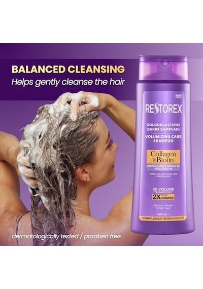 Restorex Hacimsiz Saçlar İçin Dolgunlaştırıcı Bakım Şampuanı 500 Ml 98406565