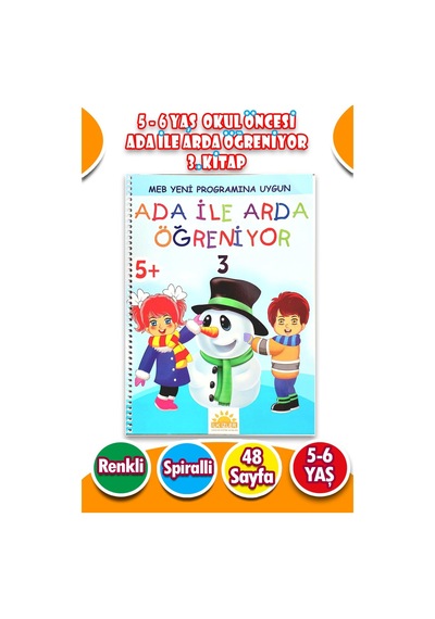 Ada İle Arda Öğreniyor Seti 3. Kitap - 48 Sayfa