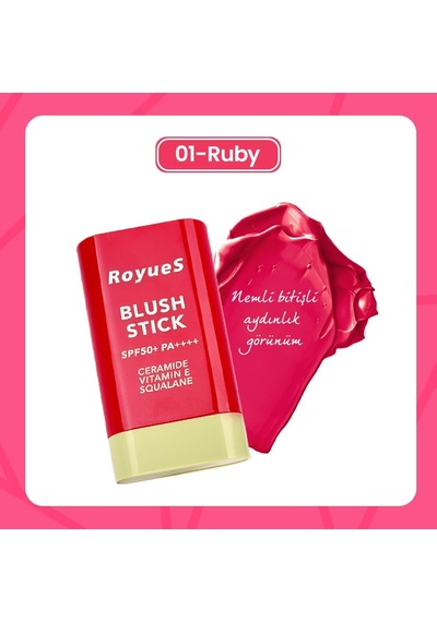 Lexroo Stick Krem Allık Yumuşak Ve Nemlendirici Formül Yüksek Pigmentasyon Spf 50+ Ruby 19gr