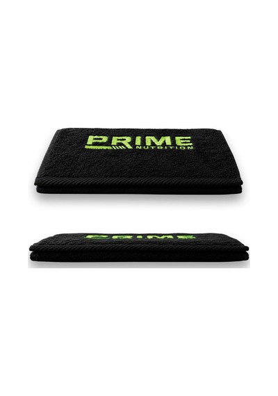Prime Nutrition Yeşil Logo 30x100 Siyah Havlu