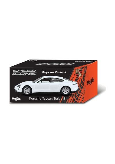 1:64 Speed Icons - Porsche Taycan Turbo S Beyaz