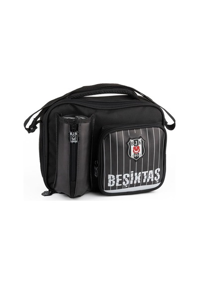 Beşiktaş Lisanslı Logolu Çubuklu Beslenme Çantası Çok Renkli