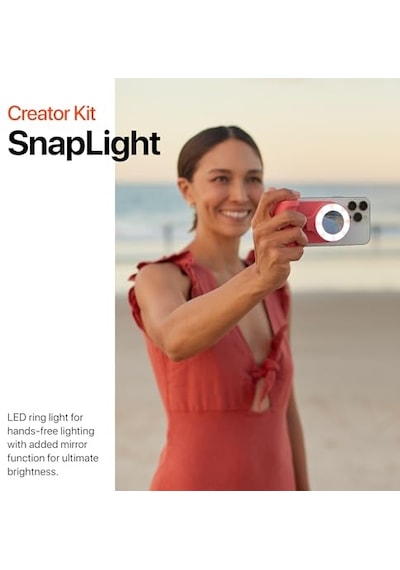Kit - Snapgrip Snaplight Snappod Ve Taşıma Çantası Içerir - Manyetik Montaj Her Telefona Takılır Gece Yarısı Diğer