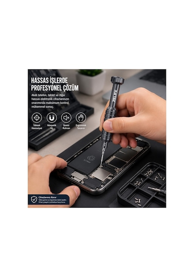 Rl-730 Profesyonel Pentalobe 0.8mm Hassas Cep Telefonu Tamir Tornavidası Manyetik S2 Çelik Uçlu