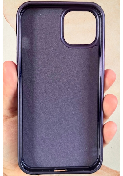 İphone 13 / 14 Yıldız Tozu Premium Mor Silikon Kılıf
