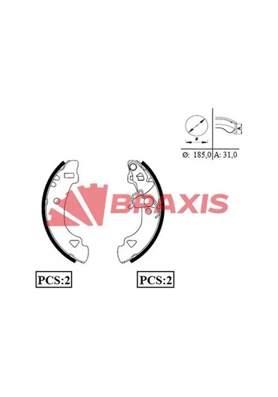 Fiat Uno 70 Arka Fren Balatasi 1992-2001 Braxıs Ac0031