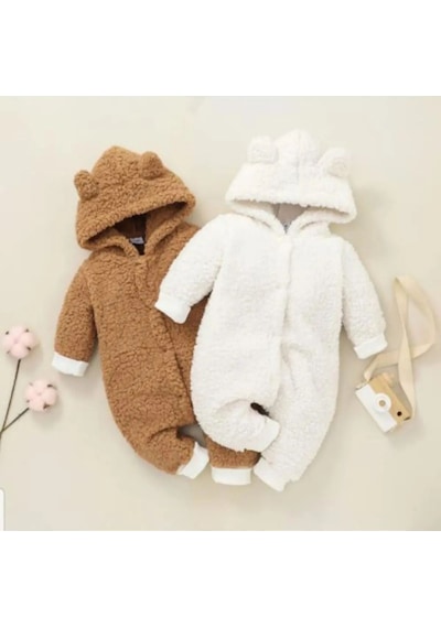 Mai Perla Peluş Welsoft Bebek Tulum Mai001 Beyaz
