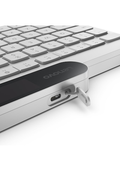 Lenovo 800 Gy41r69599 Self-charging Şarjlı Bluetooth Aı Türkçe Q Beyaz Klavye Türkçe 179