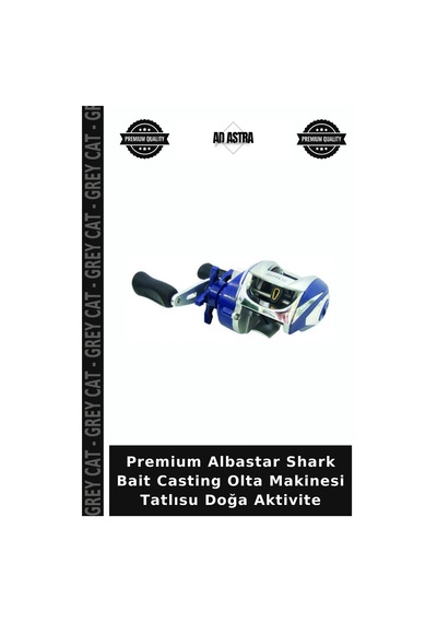 Premium Albastar Shark Bait Casting Olta Makinesi Tatlısu Doğa Aktivite 10