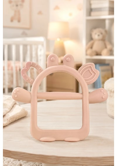 Babyjem Silikon Kolay Kavrama Diş Kaşıyıcı Pembe