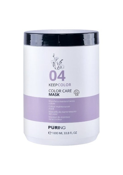 Purıng 04 Keepcolor Boyalı Saçlar İçin Keten Tohumu & E Vitaminli Renk Koruyucu Saç Maskesi 1000ml