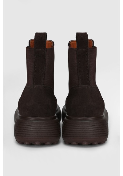 Lufian 122230048 Monıca Unisex Deri Bot Kahverengi