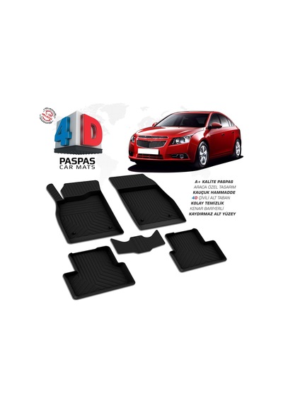 Chevrolet Cruze 4d Araca Özel Havuzlu Kauçuk Paspas 2009 Ve Üzeri
