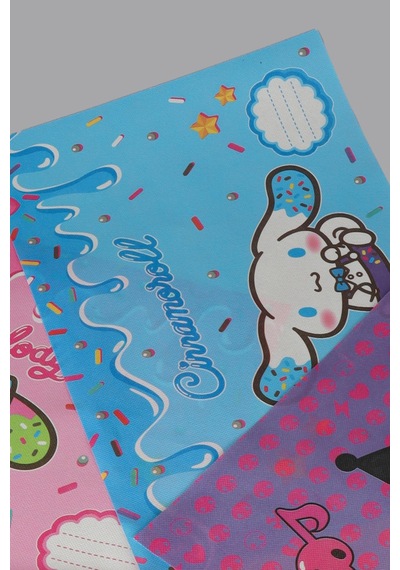 X Dekomus Lisanslı Hello Kitty,cinnamorol,my Melody,kuromi Best Friends 4 Adet Beslenme Örtüsü Diğer