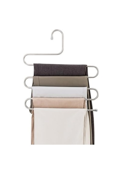 Katlı Metal Pantolon Eşarp Askısı Çok Renkli