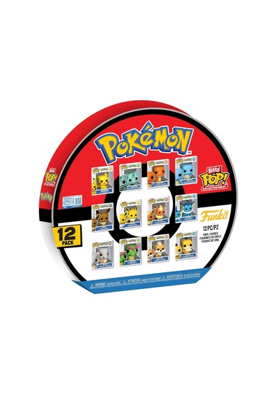 Funko Bitty Pop Pokemon - 12'li Paket - Pikachu, Eveee, Charmand