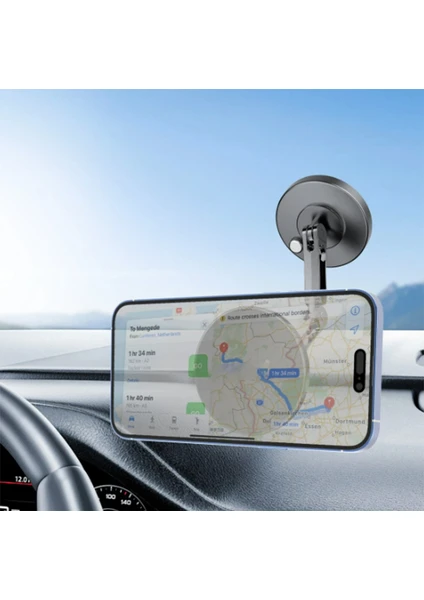 Tesla Model Y Uyumlu 360 Derece Ayarlanabilir Yapışkanlı Mıknatıslı Magsafe Araç Tutucu Diğer
