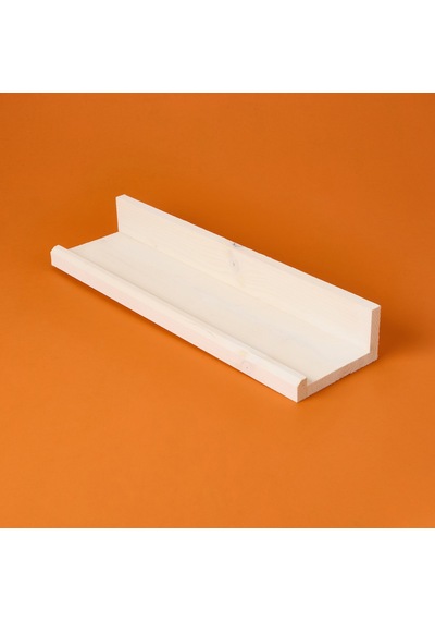 Dekor L Duvar Rafı - Beyaz - 49x14x7 Cm