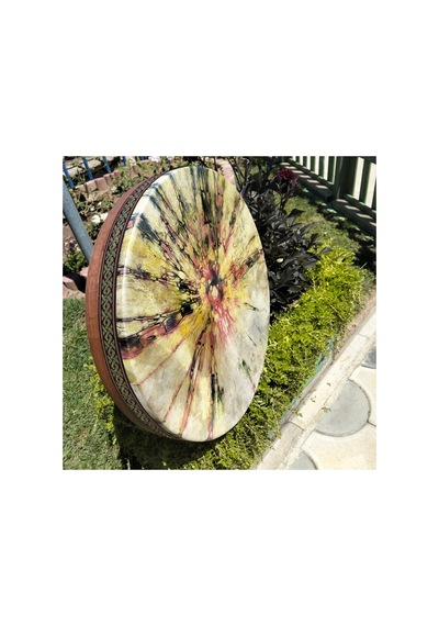 Mustafa Kasap Kuğu Mobilya Ahşap Sanat Çap. 50 Cm. Bendir Oğlak Derisi Akort Ayarlı Profesyonel. - 905203859