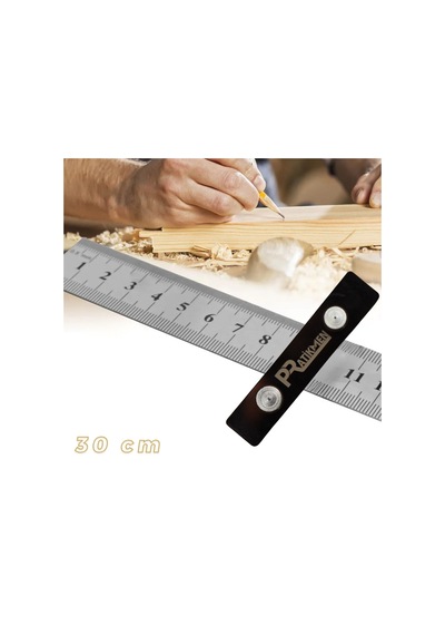 Hassas Ayarlanabilir Çizme, İşaretleme Ve Sabitleme Cetveli 30 Cm