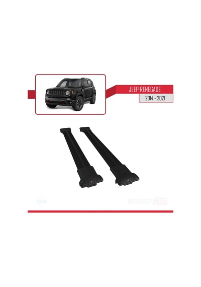 Jeep Renegade 2014 Ve Sonrası Fly Model Ara Atkı Tavan Barı Siyah