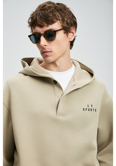 Lufian Road Erkek Sweatshirt Açık Bej Açık Bej 112030180100570 Açık Bej