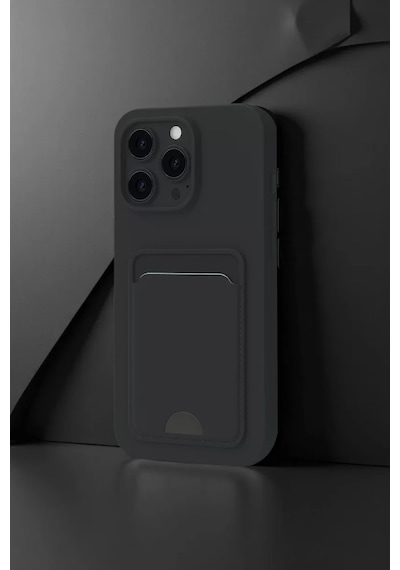Newface Apple İphone 16 Pro Max Kılıf Kelvin Kartvizitli Silikon - Koyu Yeşil