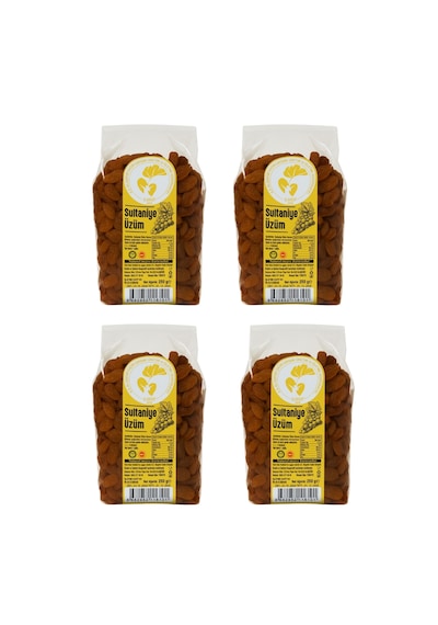 Sultaniye Kuru Üzüm 250 Gr Dört Adet