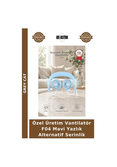 Özel Üretim Vantilatör F04 Mavi Yazlık Alternatif Serinlik