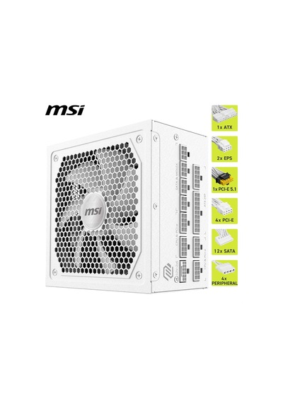 Tr Mag A1000gl Pcıe5 Whıte 1000w 80+ Gold Power Supply