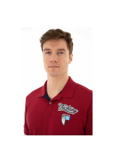 AR-MA Arma Erkek Baskılı Regular Fit % 95 Pamuklu %5 Likralı Polo Yaka T-shirt 001