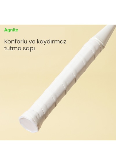 Agnıte Er501 Badminton Raketi Demir Alaşımlı Tekli Paket Mavi/yeşil