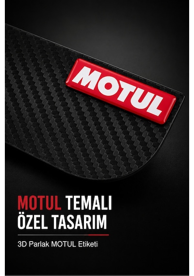 Motul Etiket Logolu Karbon Desenli Yan Ayna Yağmur Koruyucu Siperlik 2'li Set