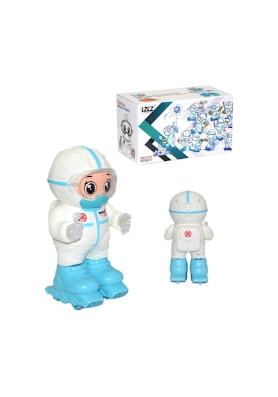 Pilli Müzikli Patenli Kayan Robot - Oyuncak