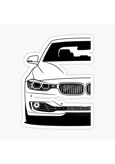F30 Araba Cam Sticker Yapıştırma 16Cm 2 Adet