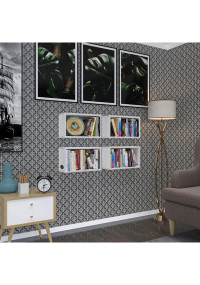 Kenzlife Duvar Rafı Kitaplık Hülas Byz 022 039 13 Dörtlü Duvara Asma Aparatlıdır 4 Adet Beyaz Kenzlife Duvar Rafı Kitaplık Hülas Byz 022 039 13 Dörtlü Duvara Asma Aparatlıdır 4 Adet Beyaz