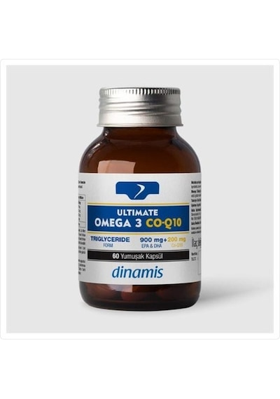Dinamis Ultimate Omega 3 CO-Q10 İçeren Takviye Edici Gıda 60 Yumuşak Kapsül