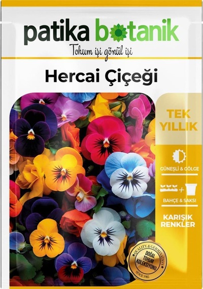 100 Adet Herca i Menekşe Çiçek Tohumu (Violaceae)