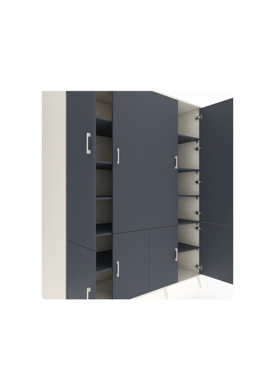 Kronos Gardrop 10 Raflı 8 Kapaklı 176x59x221 Aytaşı-antrasit Antrasit Kronos Gardrop 10 Raflı 8 Kapaklı 176x59x221 Aytaşı-antrasit Antrasit