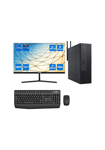 Turbox Mini-169 i7-6700 8 GB 512 GB M2 NVMe SSD 23.8" Free Dos Masaüstü Bilgisayar