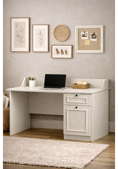 Mira Çekmeceli Çalışma Masası 120x86x65 Cm Aytaşı - Country Antrasit