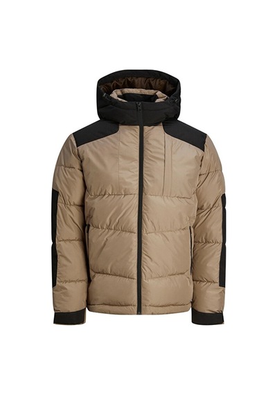 Jack & Jones Jack&Jones Kapüşonlu Puffer Vizon Erkek Mont 12239001 001