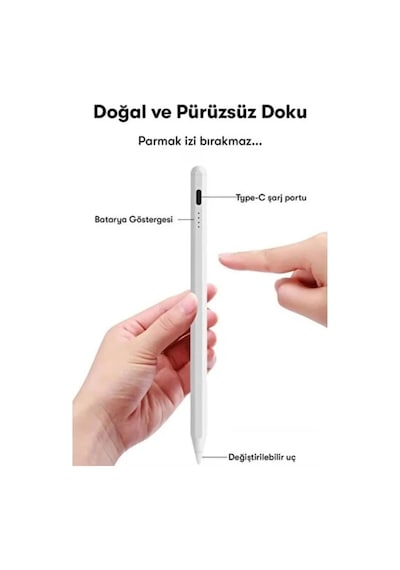 Apple Uyumlu İos Android Windows Stylus Pen Tablet Telefon iPad  Yazı Çizim Kalemi Yedek Uç