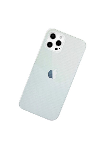 Newface Apple iPhone Uyumlu 12 Pro Max Kılıf Karbon Pp Silikon Semeglbl - 42 - Şeffaf