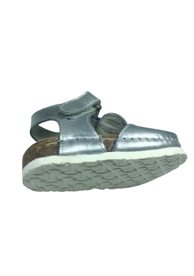 Ortopedikal Perlina 3204-3 Kız Çocuk Sandalet Gümüş % 100 Deri Gümüş