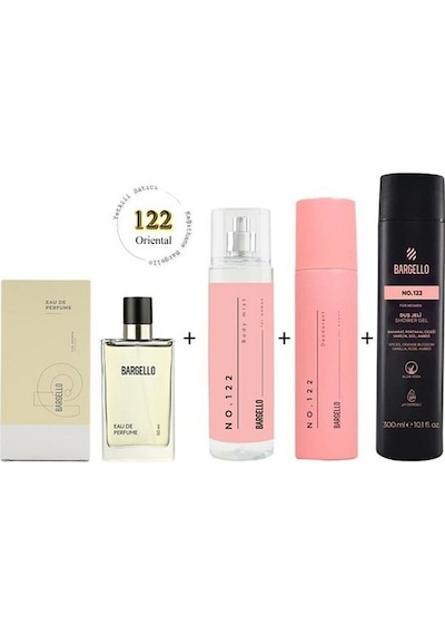 Bargello 122 Kadın Parfüm Set Parfüm - Bodymist - Deodorant - Duş Jeli Diğer