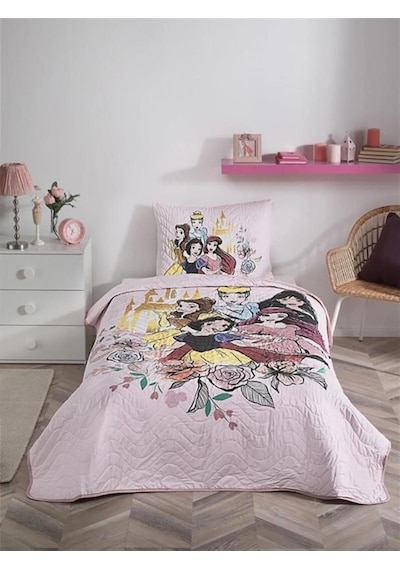 Özdilek Princess Rose Tek Kişilik Dört Mevsim Kapitone Set Comple